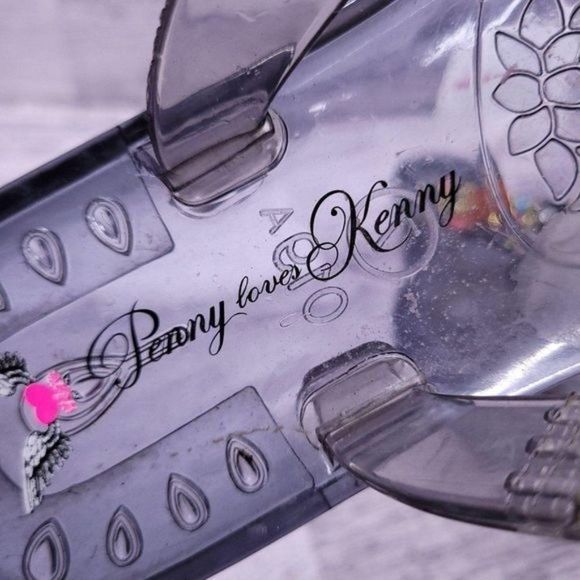 Penny Loves Kenny Beaded Jelly Thong Flip Flop Sandal Clear Women's sz 7 - Picture 8 of 8